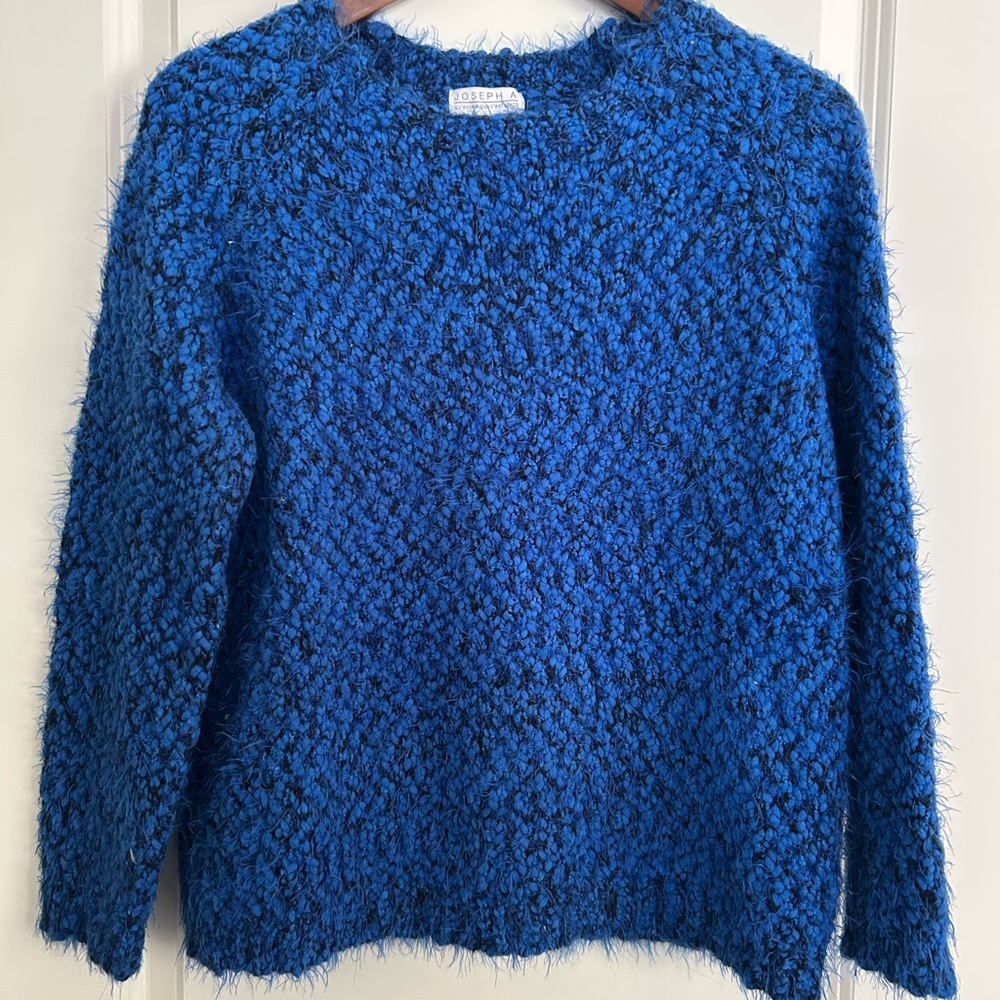 Joseph A Vibrant Blue Crew Neck Sweater